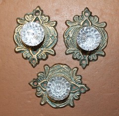 1-CRYSTAL DELIGHT Ornate Drawer Pull,Vanity Hardware,French Country Decor,HW-35