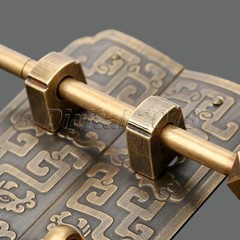 Antique Chinese Classical Cabinet Lock Latch Door Furniture Hardware Pull Handle