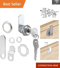 Stainless Steel U 9941 File Drawer Lock – Complete Security Set for Cabinets