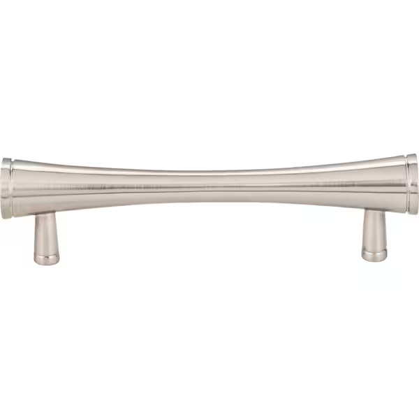 475 Sedona 3-3/4″ (96mm) Ergonomic Cabinet Pull Knob Handle Silver 10 Pack