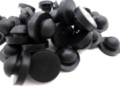 1/4″ Grommet Bumper Rubber Stem Pad Push In 1/4″ Hole 1/8″ Panel, 9/16″ OD Pad