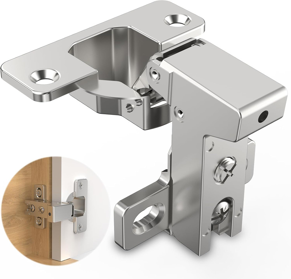 20 Pack Heavy Duty Soft Close Cabinet Hinges, 105° Concealed, Silent
