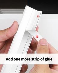 5 PCS 3 Inch Self Adhesive Cabinet Pulls Warm White Stick On Finger Handle