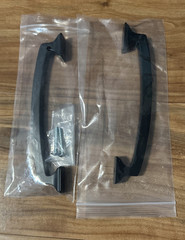 Lot of 2 Classic Edge 3-3/4 in. (96 mm) Classic Matte Black Cabinet Drawer Pull