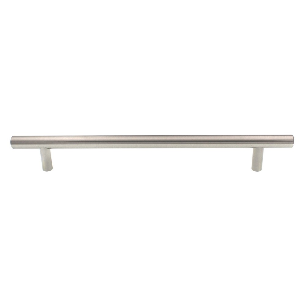 Style Selections European Bar Pull 7.5 Inch (192mm) Centers Satin Nickel 40924