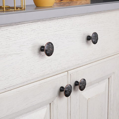 4 Pack Oil Rubbed Bronze Cabinet Hardware Knobs Round,1-2/5″ Bronze Knobs Handle