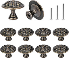 10X Euro Style Antique Brass Kitchen Cabinet Knobs Pull – Vintage Drawer and Dre