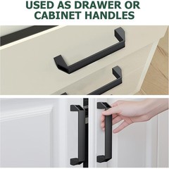Heavy Duty Plastic/Alu Alloy Handle Industrial Commercial Door Pull Handle Black