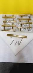 10 Pack Gold Cabinet Handles 3 Inch Brushed Brass Drawer Pulls Brass Handles for