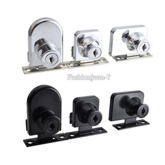 NEW 8PCS Zinc Alloy Glass Cabinet Lock Jewelry Display Counter Cabinet Door Lock