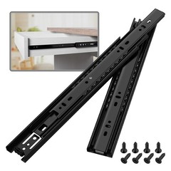 BAIDICE 5 Pair Full Extension Ball Bearing Drawer Slides 8 10 12 14 16 18 20 22