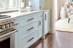 3-3/4″ Mulino Matte Black/Champagne Bronze Drawer Pull