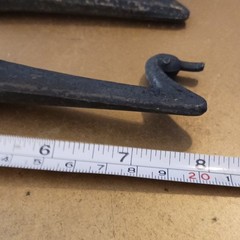 Metal Cabinet/Drawer Handle Pull Matte Black Traditional 8 in Center x2