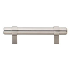 3 In. Center-To-Center Solid Stainless Steel Finish Euro Style Cabinet Bar Pulls