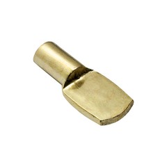 50 Pack 1/4 Inch Heavy Duty Pin Spoon Shaped Shelf Support Brass – Ships Free!