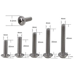 100pcs 304 Stainless Steel Machine Screws for Cabinet Drawer Knob Pull Handle…