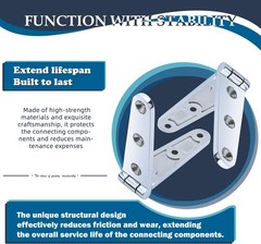 SHENGHUISS Boat Door Hinge Strap Marine Hatch Hinge Stainless Steel 316 6 Hol…