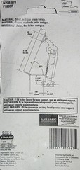 National Hardware 5.5” Right Hand Spring Lid Support Missing Screws N208-078