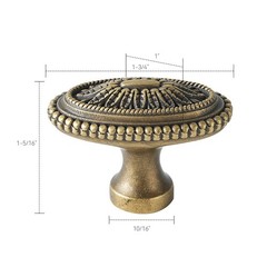 2-30 Pack Solid Brass Kitchen Cabinet Knobs Vintage Drawer Knobs for Dresser