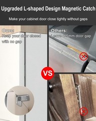 Ultra Thin Magnetic Cabinet Catch 4 Pack for Kitchen and Drawer Closures