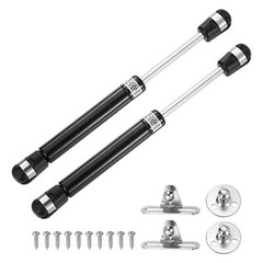 8 Inch 100N/22.5lb Gas Shock Strut Lift Support, (Black, Set of 2)