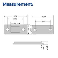 10-Pack Ultra Thin Cabinet Door Magnets Stick-On Magnetic Catch Black