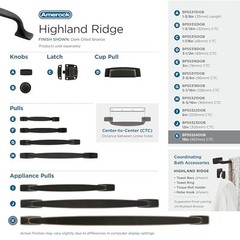 | | | 18 18 inch (457mm) Center-to-Center Appliance Pull Dark Oiled Bronze