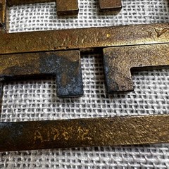 Vintage Greek Key Brass Drawer Pulls Set of 6 Hollywood Regency Fretwork Handles