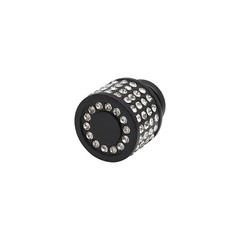 Lot of 10 Black Cabinet Knobs Drawer Kitchen Dresser Furniture Door Handle Pulls
