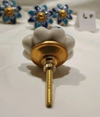 Hand-Painted Multi-Flower Ceramic Knobs (6 Pack) – Floral Furniture Pulls.