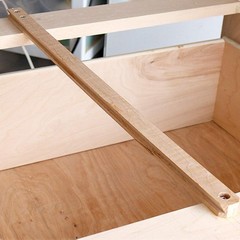 2 Pack 18″ Wax-Coated Wood Drawer Slides – Durable Beech Construction