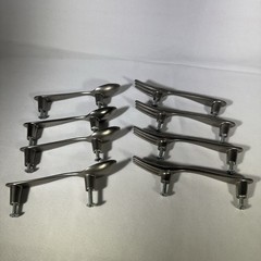 Set of 8 Utensil Drawer Cabinet Pulls 4 Fork 4 Spoon Handle Kitchen Bar Silver
