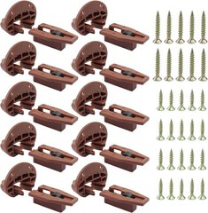 10 Sets Round Drawer Track Guide and Glides – Universal Replacement Parts – H…