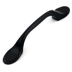 25 Packs Black Footed Cabinet Handles Drawer Pull Cupboard Kitchen Hardware