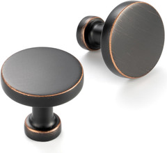 10 Pack 1-1/4 Inch Oil Rubbed Bronze Cabinet Knobs Brushed Bronze Drawer Knobs r