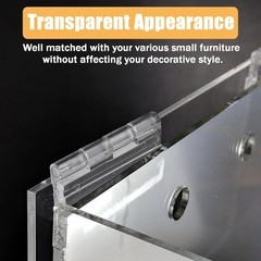 Clear Acrylic Hinges for Plexiglass, 25mm x 35mm, 10pcs | Clear Plastic Trans…