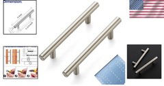 Contemporary 6” Brushed Nickel Cabinet Pulls – 30 Count