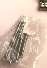 Lot of 12 Satin Nickel Cupboard Handles Furniture Hardware 4.5 Inches w / Screws