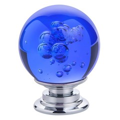 10 PCS Crystal Cabinet Knobs Round Glass Bubbles Dresser Knobs Smooth Drawer Kno