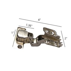 2PK 105 degree Soft Closing European Inset (door flush wih frame)Concealed Hinge