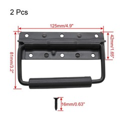 Piutouyar 4.9 Inch Spring Loaded Handle, Heavy Duty Handle Surface Mount, Fol…