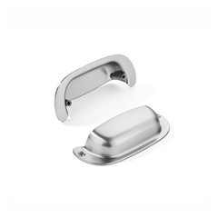 10 PCS Retro Brushed Satin Nickel Cabinet Bin Cup Pulls 3″ 76mm Hole Center