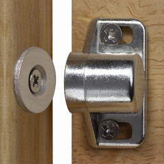4 Pack Magnetic Cabinet Door Catch with Neodymium Magnet Cabinet Latch Magnetic