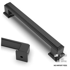 5 Inch(128mm) Kitchen Cabinet 5″ Hole Center(128mm) Matte Black 10 Pack