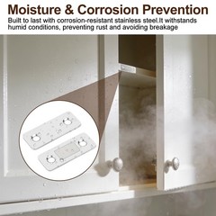 12 Pack Magnetic Cabinet Door Catches, Ultra-Thin Stainless Cabinet Door Magn…