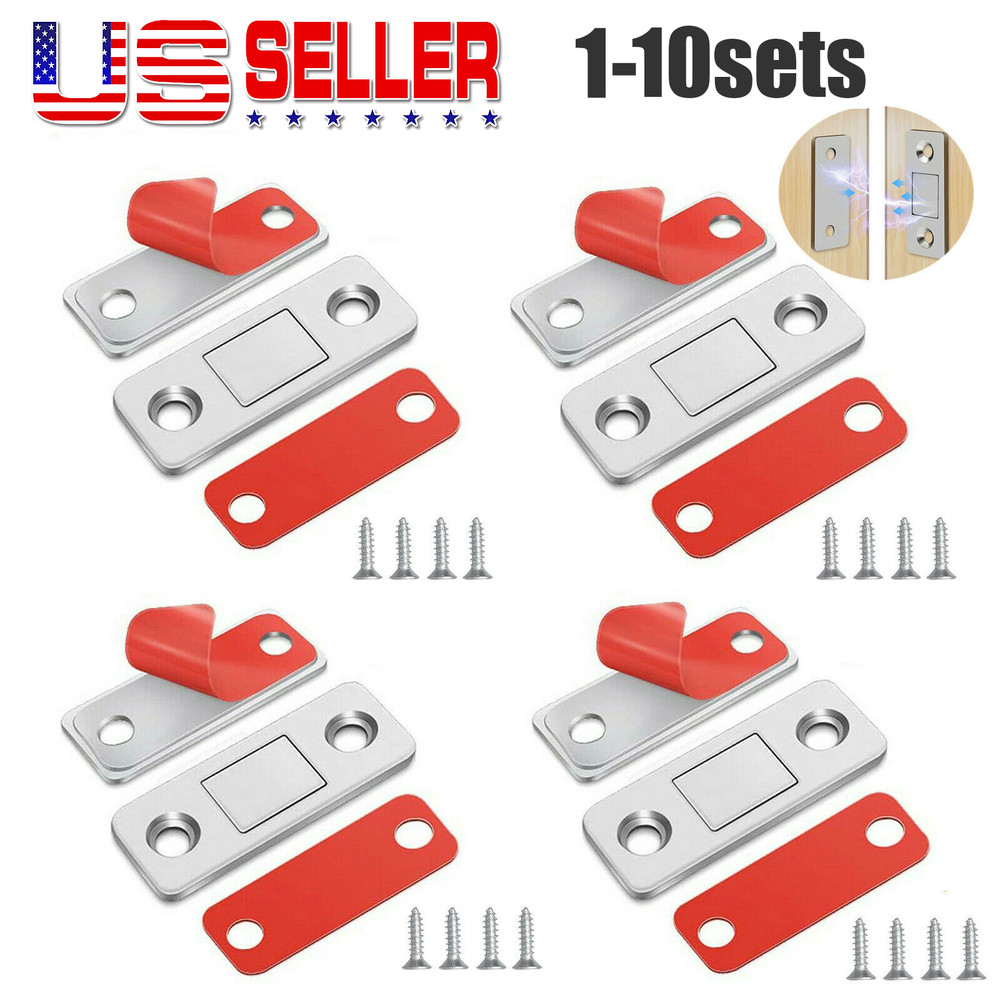 Lot Strong Magnetic Door Closer Cabinet Catch Latch Cupboard Ultra Thin Closures