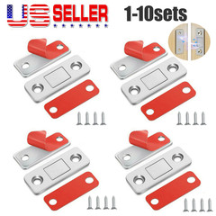 Lot Strong Magnetic Door Closer Cabinet Catch Latch Cupboard Ultra Thin Closures