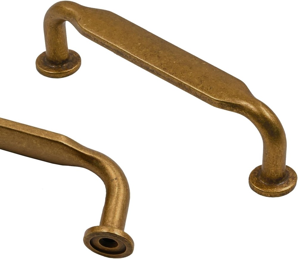 Asidrama 10 Pack 3 Inch(76mm) Antique Brass Kitchen Cabinet Handles, Cabinet Pul