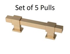 Liberty Hardware Square Bar Series 1-3/8 to 4 Inch Adjustable C to C Pack of 5