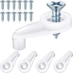 Clear Acrylic Glass Clips – 50 Pack with Screws for Cabinet and Window Install